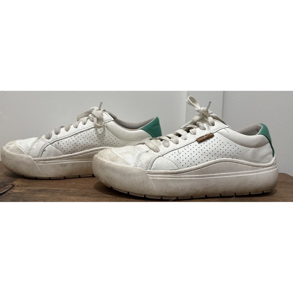 Dr. Scholl's Time Off Max Womens Shoes Sz 7 W Tennis White Leather Sneakers - Picture 4 of 11